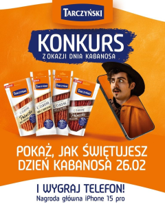 Konkurs fotograficzny "Pokaż, jak świętujesz dzień kabanosa z marką Tarczyński"