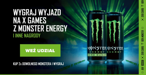 Loteria "Wygraj wyjazd na X Games z Monster Energy"