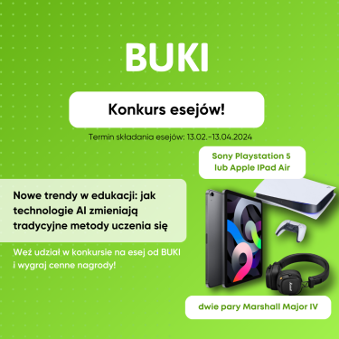Konkurs esejów "Nowe trendy w edukacji: jak technologie AI przeobrażają tradycyjne metody nauczania"