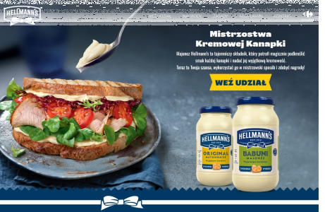 Konkurs "Mistrzostwa kremowej kanapki" Carrefour