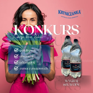 Wygraj wodę Kryniczankę