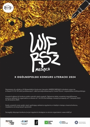 X Konkurs literacki "Wiersz miesiąca"