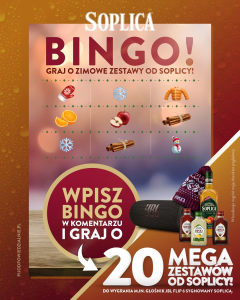 Konkurs "Graj o zimowe zestawy Soplicy" 18+