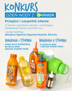Konkurs "Garnier z okazji Dnia Wody"