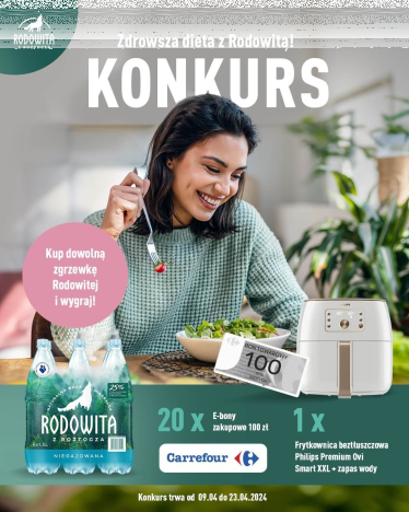 Konkurs "Odpowiednia dieta – z czym to się je?" Carrefour