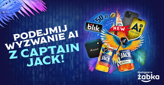 Konkurs "Podejmij wyzwanie AI z Captain Jack" Żabka, 18+