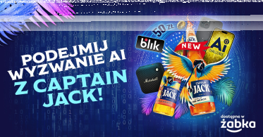Konkurs "Podejmij wyzwanie AI z Captain Jack" Żabka, 18+