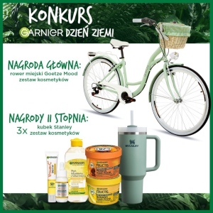 Konkurs "Garnier Dzień Ziemi - wygraj rower miejski i kultowe kubki Stanley"