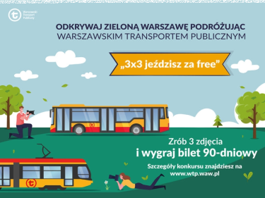 Warszawa: Konkurs fotograficzny "3x3 jeździsz za free"