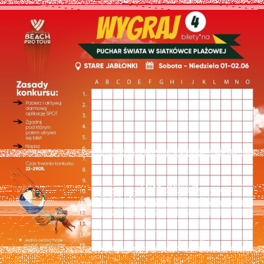 Wygraj bilet na Puchar Świata w siatkówce plażowej w Starych Jabłonkach