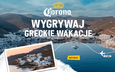 Konkurs "Greckie wakacje z Corona" Żabka, 18+