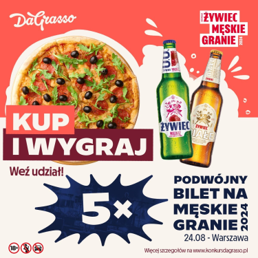 Konkurs "Wygrywaj w Da Grasso 2024" 18+
