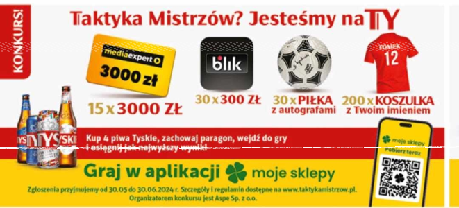 Konkurs "Taktyka mistrzów. Jestesmy na TY" Groszek, EuroSklep, ABC