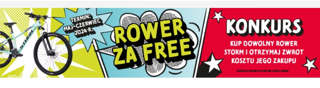 Wygraj zwrot środków za zakup roweru STORM