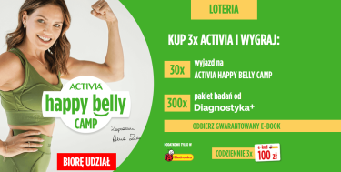Loteria "Żyj dobrze z brzuchem i wygraj! Activia"