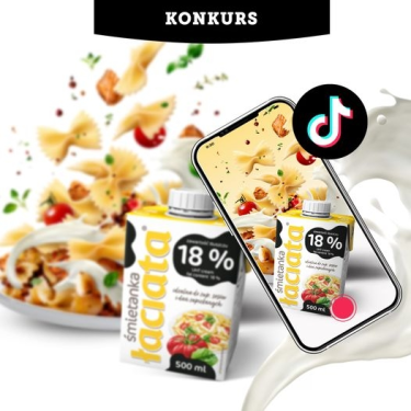 Konkurs "#nieźlezamieszaj z Śmietanką Łaciatą Tik Tok"