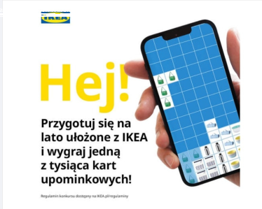 Wygraj 1 z 1000 kart upominkowych o wartości 50 zł! Ikea