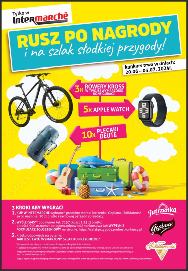 Konkurs "Rusz po nagrody i na szlak słodkiej przygody" Intermarche