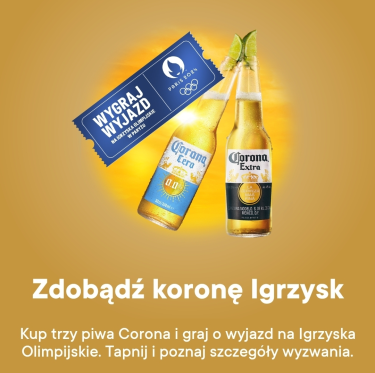 Konkurs "Kibicuj naszym z Corona" Żabka, 18+