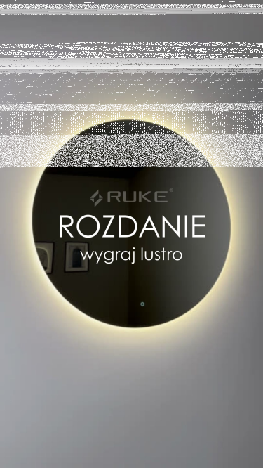 Wygraj lustro okragłe o średnicy 100cm z oświetleniem LED i przełącznikiem dotykowym