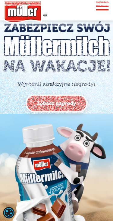Konkurs "Zabezpiecz swój Müllermilch na wakacje" Żabka