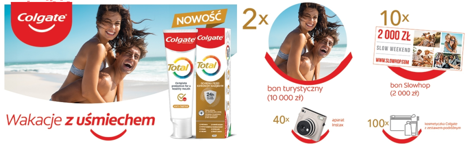 Konkurs "Wakacje z uśmiechem" Colgate