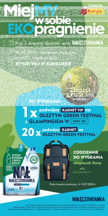 Konkurs "Miejmy w sobie ekopragnienie" Biedronka