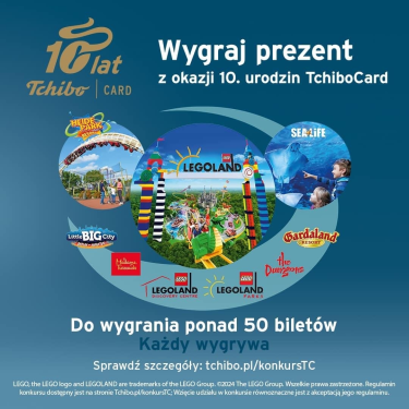 Wygraj prezent z okazji 10. urodzin TchiboCard!