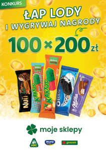 Konkurs "Łap lody i wygrywaj nagrody" Moje sklepy