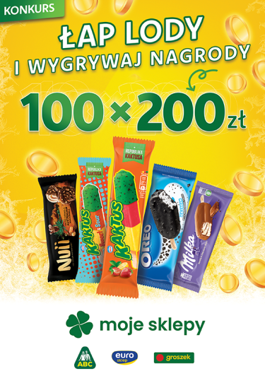Konkurs "Łap lody i wygrywaj nagrody" Moje sklepy