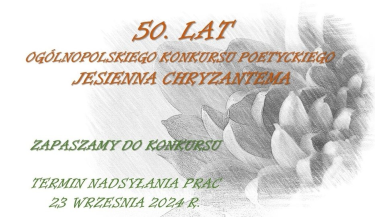 50. Ogólnopolski Konkurs Poetycki "Jesienna Chryzantema"