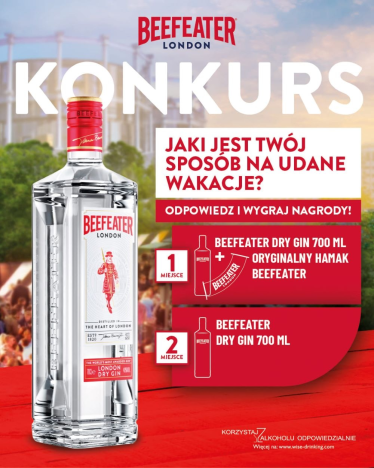 Wygraj butelkę Beefeater + hamak! 18+