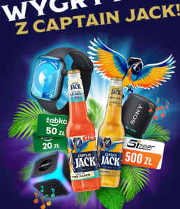 Loteria "Wygrywaj z Captain Jack" Żabka, 18+