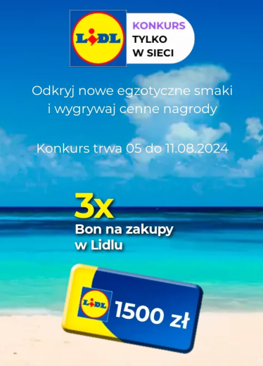 Konkurs "Odkryj nowe egzotyczne smaki" Lidl