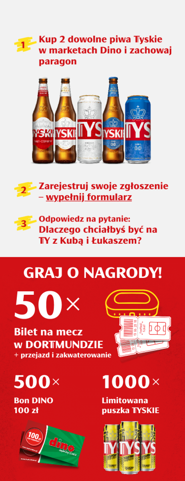 Konkurs "TYSKIE" Dino, 18+