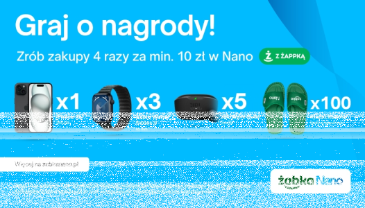 Konkurs "Wygraj nagrody z Nano" Żabka
