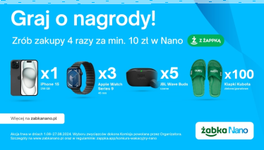 Konkurs "Wygraj nagrody z Nano" Żabka