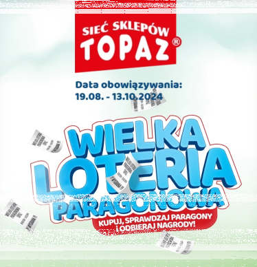 Wielka loteria paragonowa Topaz
