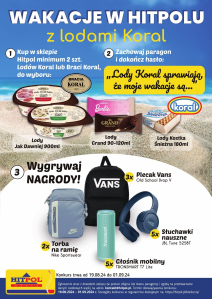 Konkurs "Wakacje w Hitpolu z lodami Koral"