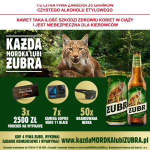 Konkurs "Każda mordka lubi Żubra" 18+