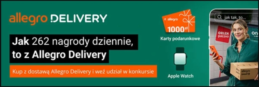 Wygrywaj codziennie w konkursie Allegro Delivery!