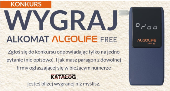 Wygraj alkomat Alcolife Free