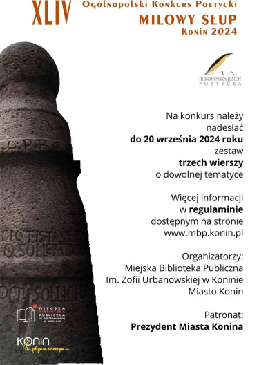 XLIV Ogólnopolski Konkurs Poetycki "Milowy Słup"