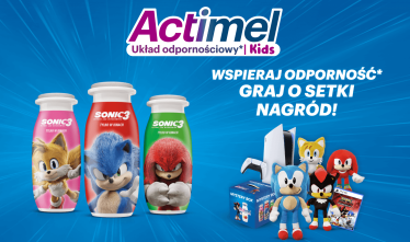 Loteria Actimel x Sonic! etapy miesięczne