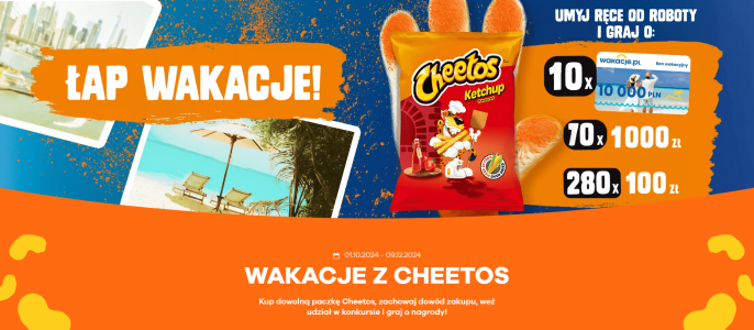 Konkurs "Łap wakacje z Cheetos"