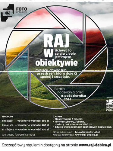 Konkurs fotograficzny "Raj w obiektywie"