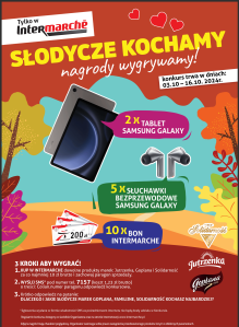 Konkurs "Słodycze kochamy, nagrody wygrywamy" Intermarche