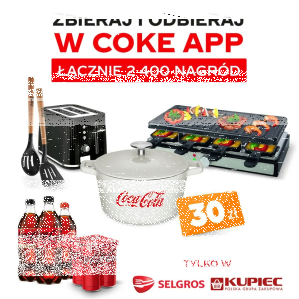 Promocja 'Smakuj z Coca-Cola' PGZ Kupiec/Selgros do godz. 17:00
