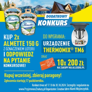 Konkurs "Przyjemność z natury - Almette" Lewiatan