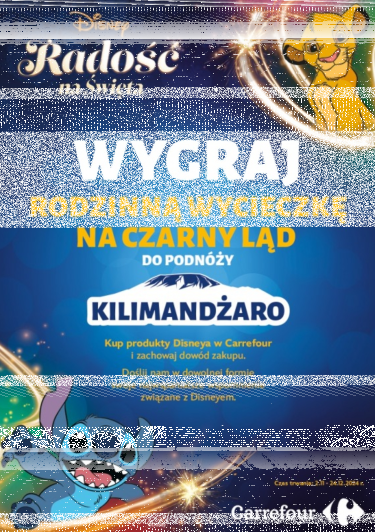 Konkurs "Swoje najwspanialsze wspomnienie związane z Disneyem" Carrefour